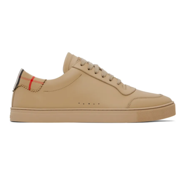 burberry erkek sneaker krem check 1