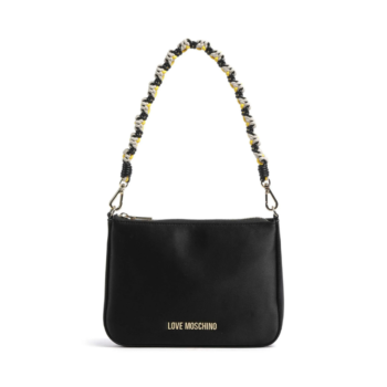 Love Moschino Kadın Omuz Çantası Siyah Polyester Örme Askılı