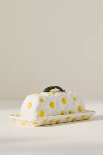 Anthropologie Tereyağlık Foster Seramik Papatya Figürlü