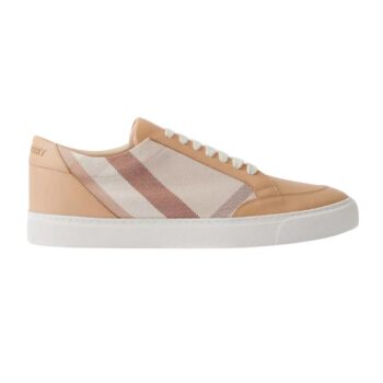 BURBERRY Kadın Sneaker 36 No Karo Check Pamuk Krem Kahve