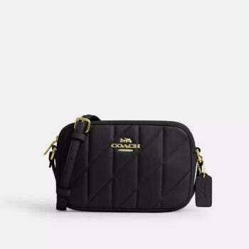 COACH Mini Jamie Kadın Çantası Kapitone Siyah Camera Bag