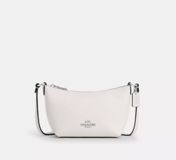 COACH Zip Tote Crossbody Kadın Çantası Beyaz Uzun Askılı
