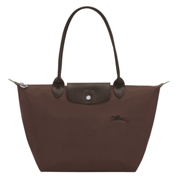 longchamp green medium shopper mokka 1