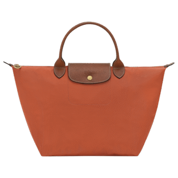 Longchamp Le Pliage Original (M) Medium Kadın El Çantası Kiremit Kırmızı Brick