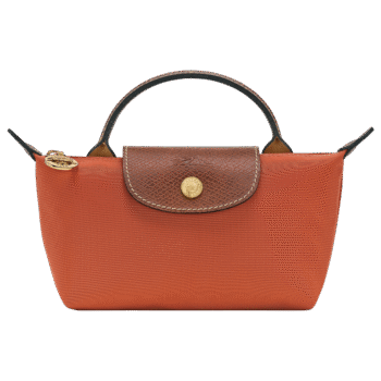Longchamp Le Pliage Original Pouch (XS) XSmall Kadın Mini El Çantası Kiremit Kırmızı Brick