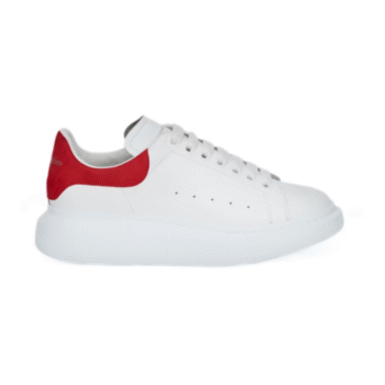 Alexander McQueen Oversized Sneakers (Beyaz-Kırmızı) Kadın Deri Ayakkabı